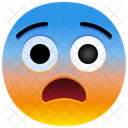 Fearful Face Emoji Emotion Icon