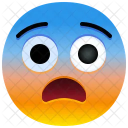 두려운 얼굴 Emoji 아이콘
