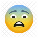 Fearful Face Emoji Smiley Icon