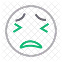 Fearful Disappointed Face Icon