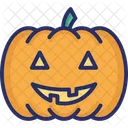 Fearful Halloween Pumpkin Horrible Icon