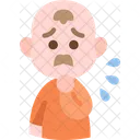 Fearful Stress Anxiety Icon