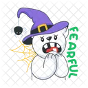 Scared Bear Fearful Halloween Bear Icon