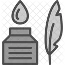 Feather And Ink  Icon