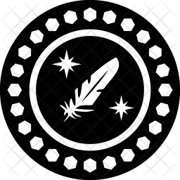 Feather Coin  Icon