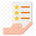 Features Rating Stars Feedback Form Icon