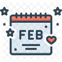 Feb Month Calendar Icon