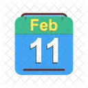 Febbraio Calendario Data Icon