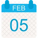 Febrero Calendario Febrero Icono