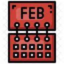 Mes de febrero  Icono