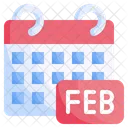 Mes de febrero  Icono