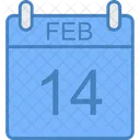 Februar Tag Kalender Symbol