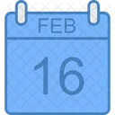 Februar Tag Kalender Symbol