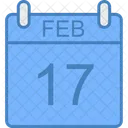 Februar Tag Kalender Symbol