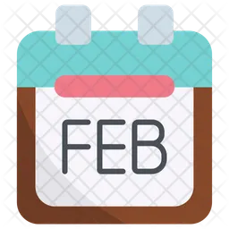 Februar Kalender  Symbol