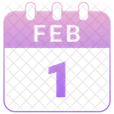 1 February 1 Date February 1 Icon