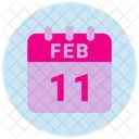 11 February 11 Date February 11 Icon