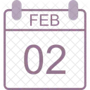 February Calendar Date Icon