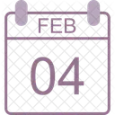 February Calendar Date Icon