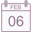 February Calendar Date Icon