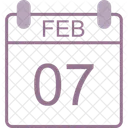 February Calendar Date Icon