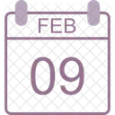 February Calendar Date Icon