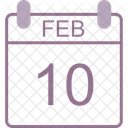 February Calendar Date Icon