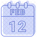 12 February 12 Date February 12 Icon