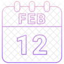 12 February 12 Date February 12 Icon