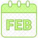 February Winter Month Icon