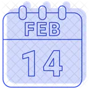 14 February 14 Date February 14 Icon