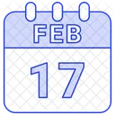 17 February 17 Date February 17 Icon