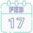 17 February 17 Date February 17 Icon