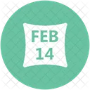 February Fourteen Valentine Icon