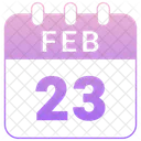 23 February 23 Date February 23 Icon