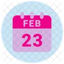 23 February 23 Date February 23 Icon