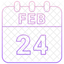 24 February 24 Date February 24 Icon