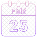 25 February 25 Date February 25 Icon