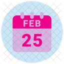 25 February 25 Date February 25 Icon