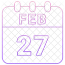 27 February 27 Date February 27 Icon