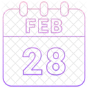 28 February 28 Date February 28 Icon