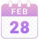 28 February 28 Date February 28 Icon