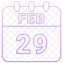 29 February 29 Date February 29 Icon