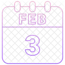 February 3 Events Days Icon