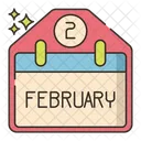 February Love Calendar Icon