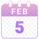 5 February 5 Date February 5 Icon