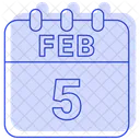 5 February 5 Date February 5 Icon