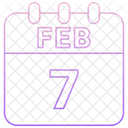 7 February 7 Date February 7 Icon