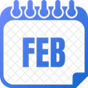 February Feb Month Of February Icon