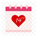 February Date Love Icon
